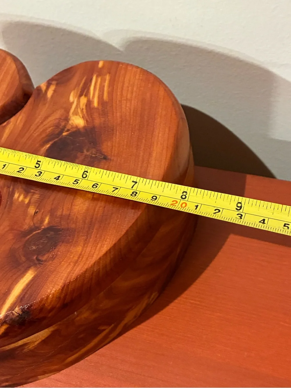 Cedar Jewelry Box Large Handmade Beautiful 8 in x 71/2 in 21/2 in deep